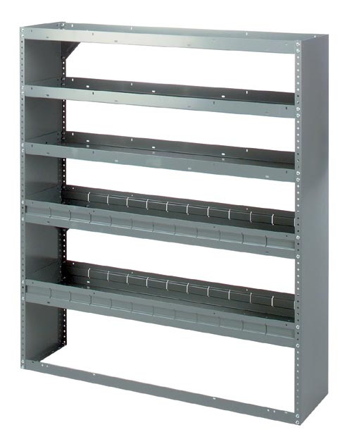 Adrian Steel HD52WP 5Shelf Unit, 52w x 60h x 14d, Gray Industrial