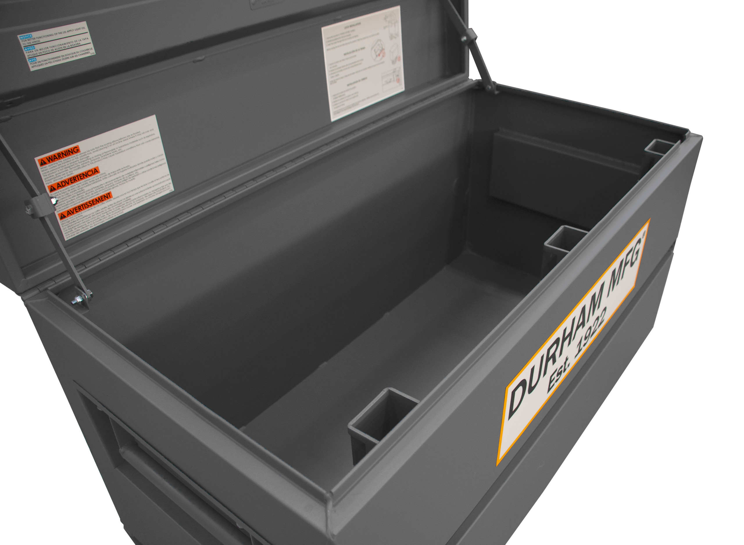 Durham Jobsite Storage Box, 16 cu. ft., 14 Gauge Steel, 48 x 24 x 2713