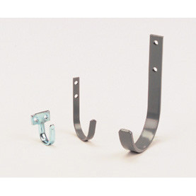 Adrian Steel #UH25 Utility Hook, 2.5'', 0.5w x 4.3h x 2.3d, Gray