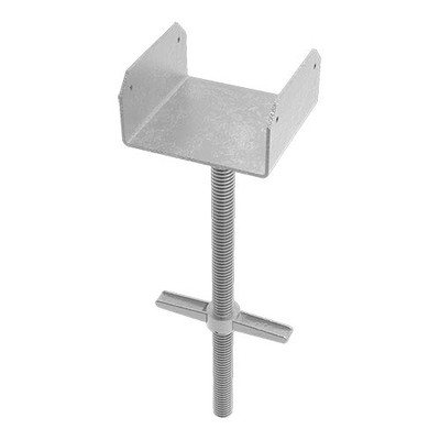 MetalTech M-MBSJP8U24 Leveling Jack with 8’’ U-HEAD