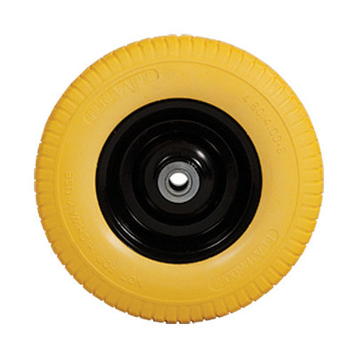 MetalTech M-MWC16FP Yellow Flat-proof Wheel, Flat-resistant Tire, by MetalTech, in yellow color.