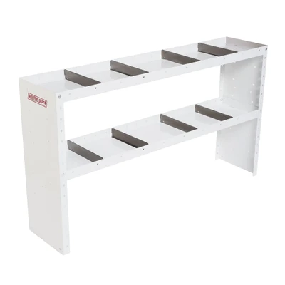 Weather Guard Model 9336-3-03 adjustable cargo shelves, 60 in x 34 in, 2 shelf unit.