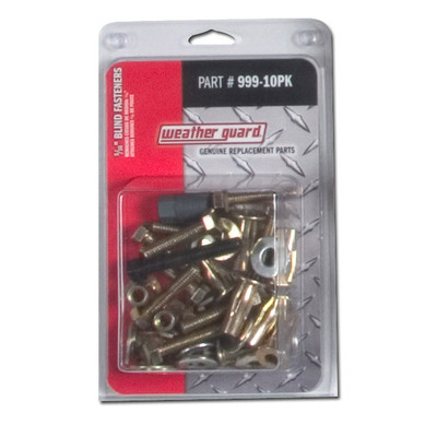 Weather Guard Model 999-10PK 5/16 in Blind Fasteners for rigid fastening to sheet metal, fiberglass, & plastics