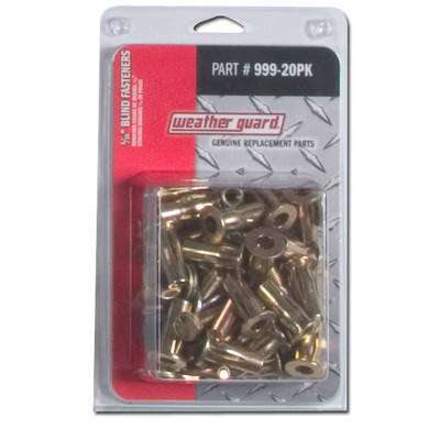 Weather Guard Model 999-20PK 5/16 in Blind Fasteners for rigid fastening to sheet metal, fiberglass, & plastics
