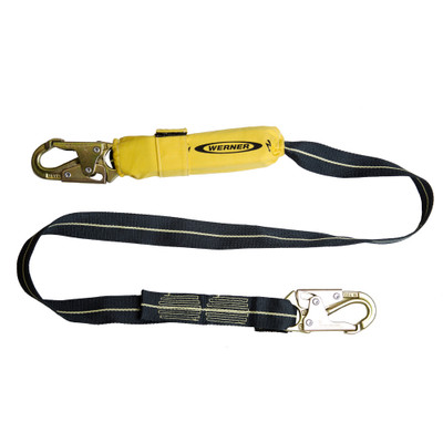 Werner Fall Protection C811100 Arc Flash Single Leg Energy Absorbing Lanyard with Kevlar Webbing.