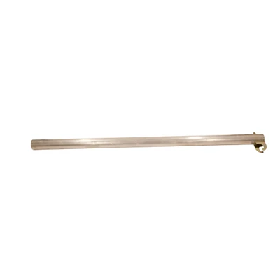 Werner Fall Protection L400003 7.5ft Aluminum safety stanchion with Pass-Through Bracket, silver in color.