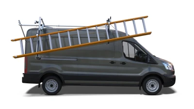Prime Design ErgoRack Drop Down Ladder Rack HBR-E-FT-M Ford Transit Mid High Roof.