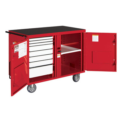 Knaack Model 63-KL STORAGEMASTER Mechanics Chest, red, 1,000 lbs. w/Lock, Mechanics Toolbox, Knaack brand.