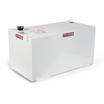 Weather Guard Model 358-X-02 Transfer Tank, 100 gal Rectangle Mobile Hydraulic Tank white.