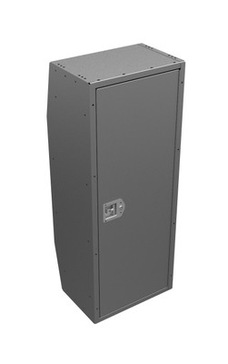 Adrian #CL1446R Adjustable 3-Shelf Mobile Van Cabinet with lock, full door, gray, 18w x 46h x 14d.