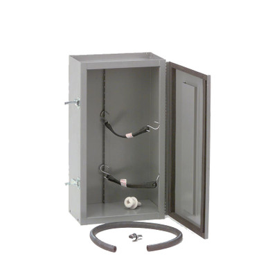 Adrian #TA20 CO2 tank organizer, 14w x 26h x 8d, Gray, compressed gas tank cabinet.