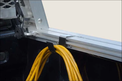 System One A141 Quick Hook in standard size for bucket organization with yellow cables.