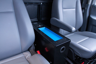 Adrian Steel #TDC6 Tech Desk, 6", Black / Fits the Ford Transit Cargo Vans