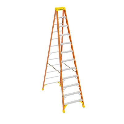 Werner 6112 | 12 Ft Fiberglass Stepladder / Type IA 300 lb Rated