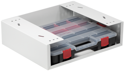 Weather Guard Model 9963-3-01 Under-Shelf/End Panel Bracket with Small Parts Organizer Case