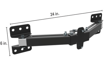ReechCraft PowerMast adjustable tie, black, 4026377, offering installation versatility.