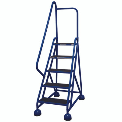 Cotterman ST-522 A2 XX P5 | MasterStep Office Ladder / 5 - Step / 45 In Platform Height / 75 In Overall Height / Double Top Step / Left Handrail