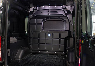 Adrian Steel #PARFTHC-NW Crew Van Composite Partition, Black, Transit High Roof, Transit High Roof Extended