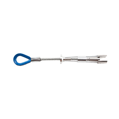 Werner Fall Protection A510010 10,000 lb. Reusable Concrete Anchor, meets Safety Standards, silver with blue loop.