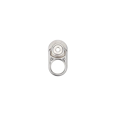 Werner Fall Protection A570000 Anchor Swivel 5K 316SS with D-Ring Connector, silver color.
