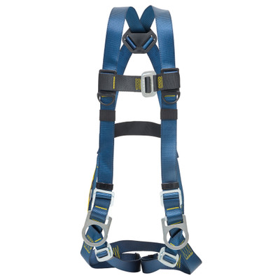 Werner H431002 Basewear Positioning (Back And Hip D-Rings) Harness, Universal / Slotted pass-through buckle on chest and leg straps