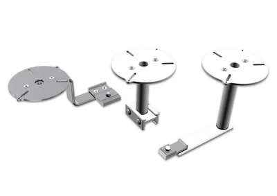 Prime Design ASH-Series universal light holders in silver color with various mounting options.
