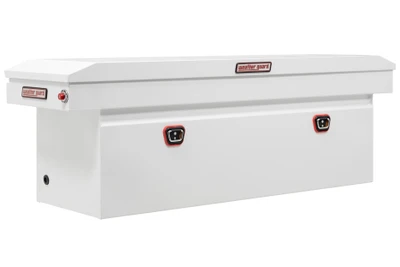 Weather Guard Model 128-X-04 durable tool box, steel, full deep, 14.3 cu ft storage solution.