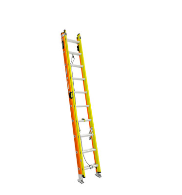 Werner T6200-2GS Series GLIDESAFE "Easy Operating" Fiberglass Extension Ladder / Type IA 300 lb Rating