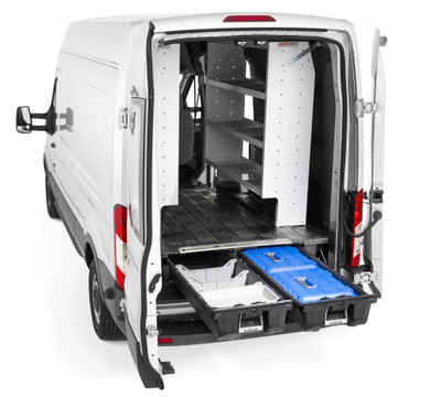 DECKED Drawer System VF2 - Ford Transit (2014-current) - Excludes extended model Bed Length 148" Color: Black
