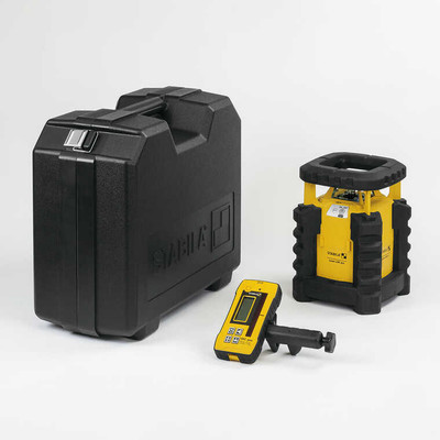 Stabila 5800 LAR 300 Exterior rotating laser kit with yellow and black color.
