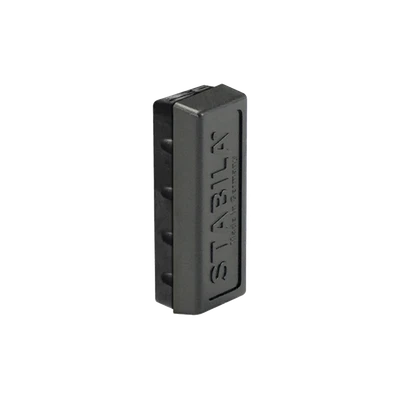 Stabila 20040 Type 70 Black End Caps, durable tool caps, Stabila brand, black color.