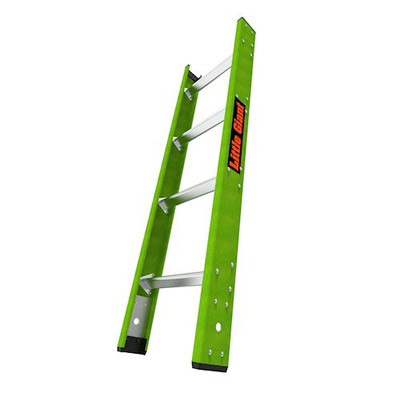Little Giant Model 18118 8' green utility access ladder for enhanced utility access.