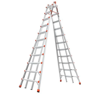 Little Giant Skyscraper 21' tall adjustable ladder, aluminum, 300lb rated, Model 10121.