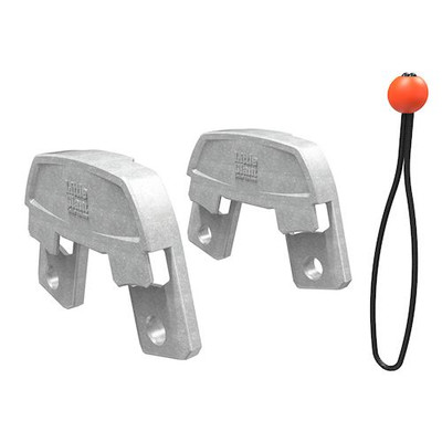 Little Giant Model 56480 Trestle Brackets with Adjustable Support, Dark Horse/Conquest, silver in color.