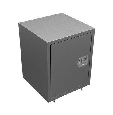 Gray storage Adrian #1 Cabinet, 18x22x18, by Adrian, in gray color, for secure storage solutions.