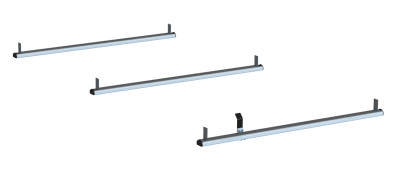 Adrian #3B4W 3-Bar Utility Rack w/ (4)4" Uprights - No Mounts