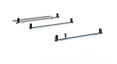 Adrian 3-Bar Utility Rack with 6" Uprights and Rear Roller, cargo management solution, Sprinter roof rack.