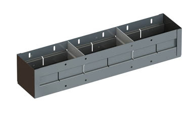 Adrian Steel #66246 - 24" Solvent Tray, Gray, Steel