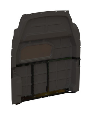 Adrian Steel #PARFTH2-NW Composite Partition, No-Drill, Black, E-Transit, Transit, Mid Roof
