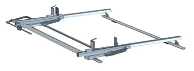 Adrian Steel #PLM61TL | Passenger Side Max-Drop ProLift Van Rack, White, Low Roof, Transit, 130" WB, 148" WB