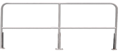 Cotterman AR7 Bolt-On Aluminum Railing, 7 Foot, silver, Bolt-On installation, by Cotterman brand.