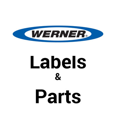 Werner Parts labels and parts logo on a white background with blue and black text
