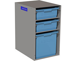 Adrian BC2S1L 3-Bin Cabinet w/ Bins