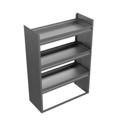 Adrian JD42WP 3-Shelf Unit, gray household organizer, 18X60X42 inches, by Adrian.