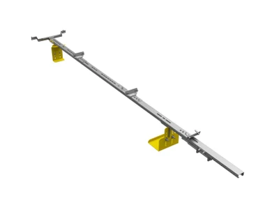 Adrian LK8PM136 ProMaster 136" Ceiling Ladder Holder for Van Roof Storage in silver color.