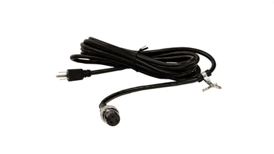 Safety Hoist EH-D83-PK by Safety Hoist Parts, a black safety hoist cord and connector.