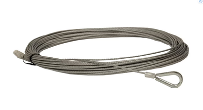 Safety Hoist Parts Safety Hoist EH-D432-PK cable with hook, silver color and durable design.
