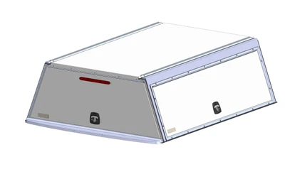 Adrian TFKGMT280HM26W white Truck Bed Cover for Chevy Silverado 2500 & 3500 6.75' bed.