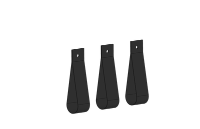 Adrian TGHK3 Grab Handle Kit for Truck Cap, 3-Pack, black truck cap handles by Adrian.