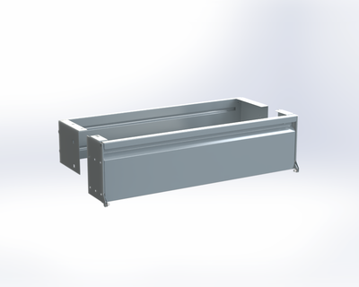 Adrian ADK1036A Shelf Door Kit, 10 x 36, for Home Organization in gray color.
